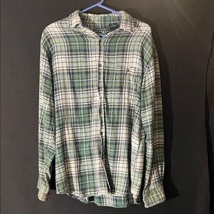 Flannel size large